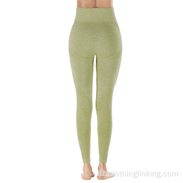 Diksiz Fitness İdman geyimləri Yüksək Bel Məşqləri Leggings